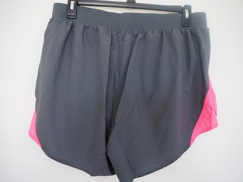 Under Armour Running Shorts Fly By 2.0 Gray | Pink Panty Lined w/ Pockets 1X NWT - Picture 2 of 7