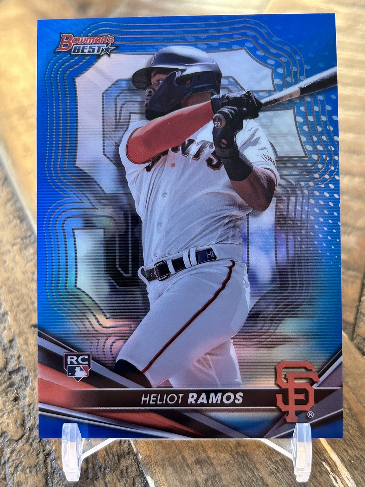 2022 Bowman's Best HELIOT RAMOS Blue Refractor /150 RC San Francisco Giants