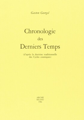 Chronologie der Endzeit nach der traditionellen Lehre der Kosmoszyklen