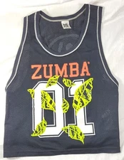 Zumba We Ar Spicy Women's Jersey Workout Cropped Tank Top - Black - Size XS