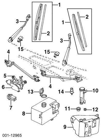 Chevy GMC C1500 Wiper Arm 22110157 Pin Type 88 89 90 91 95 97 98 OEM - Image 2 of 3