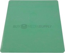 Non woven Green Color Plastic Sleeve CD/DVD Double-sided Lot