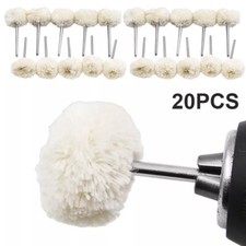 20Pcs Polishing Buffing Wool Cotton Wheel Brush for Dremel Rotary Kits