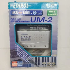 EDIROL UM-2EX USB MIDI Interface - USB to MIDI Cable 2 IN/2 OUT  ROLAND **NIOP**