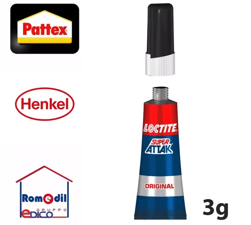 SUPER ATTAK ATTACK 3 GR LOCTITE ADESIVO UNIVERSALE ISTANTANEO TRIPLA RESISTENZA - Foto 2 di 2