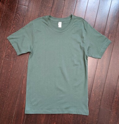 Alternative Apparel Unisex Go-To Ringspun Basic Cotton Crew Tee XS - Pine Green 