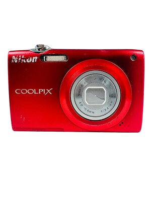 Nikon COOLPIX S205 12.0MP Digital Camera - Red - Parts/Repair