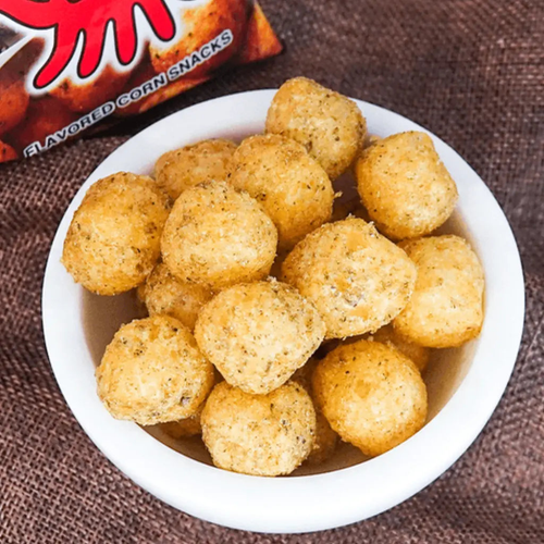 Takoyaki Ball Japanese Street BBQ Flavored Corn Puffs by Calbee 17.6OZ - Picture 3 of 4
