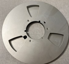 Vintage Ampex 10.5 inch aluminum magnetic audio tape reel