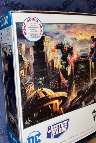 New Thomas Kinkade DC Justice League SUPERMAN 1000 piece puzzle - Picture 5 of 5