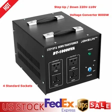 10000 Watt Voltage Converter Transformer Heavy Duty Step Up / Down 220V-110V New