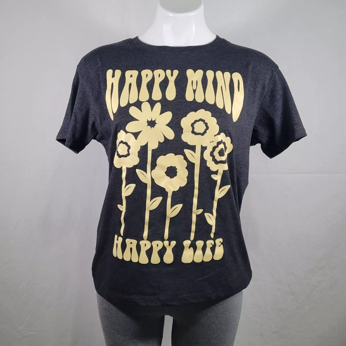 Life is good top yellow flower shirt