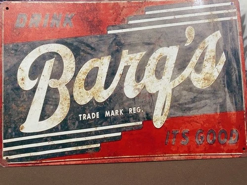 METAL SIGN - Barq's Root Beer - Vintage Look Reproduction 8x12 inches