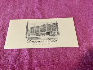 DURRANT'S HOTEL London, multi-page brochure, full color illustrated, 1990s?
