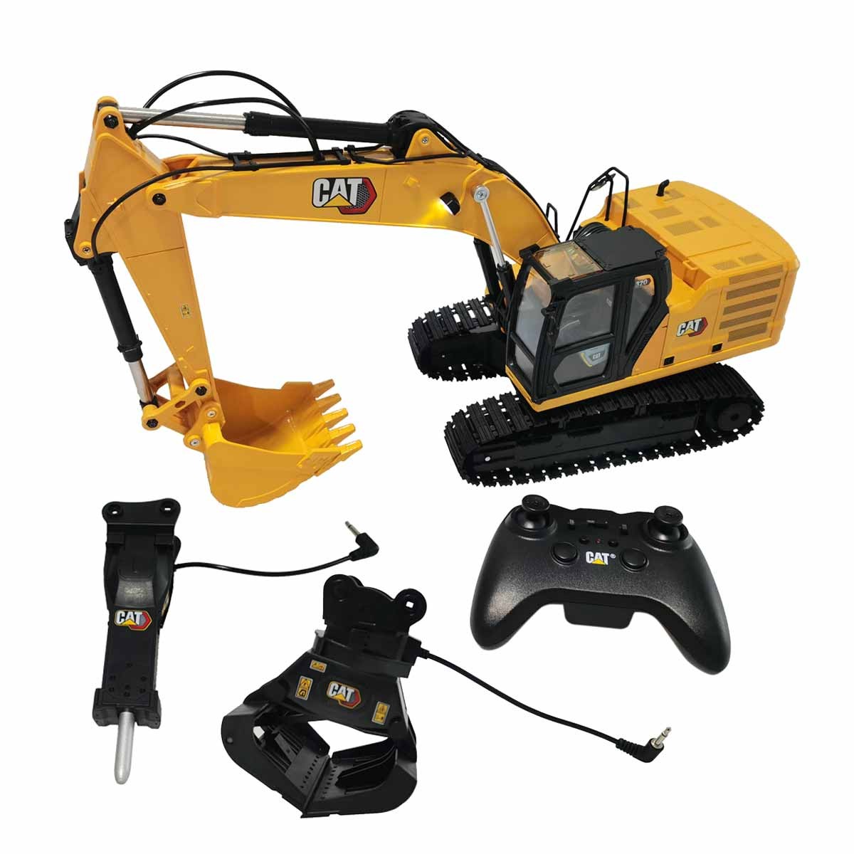 Экскаватор Caterpillar 320 на радиоуправлении Diecast Masters 1/16 с аксессуарами 28005
