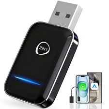 2-in-1 Wireless CarPlay Android Auto Adapter 2026 Upgraded , Fast 5GHz/2.4...