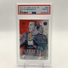 TOPPS TOTAL FOOTBALL RED LIMITED EDITION LATAN IBRAHIMOVIC 3/5 PSA 10