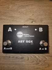 Live Wire ABY Guitar Instrument Amplifier Switching Pedal Works Fantastic