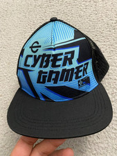 ESX Youth Size Cyber Gamer Snapback Trucker Hat - Blue