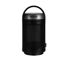 Devola 1500W Portable Ceramic Fan Heater 2 Heat Settings, Thermostat Oscillating