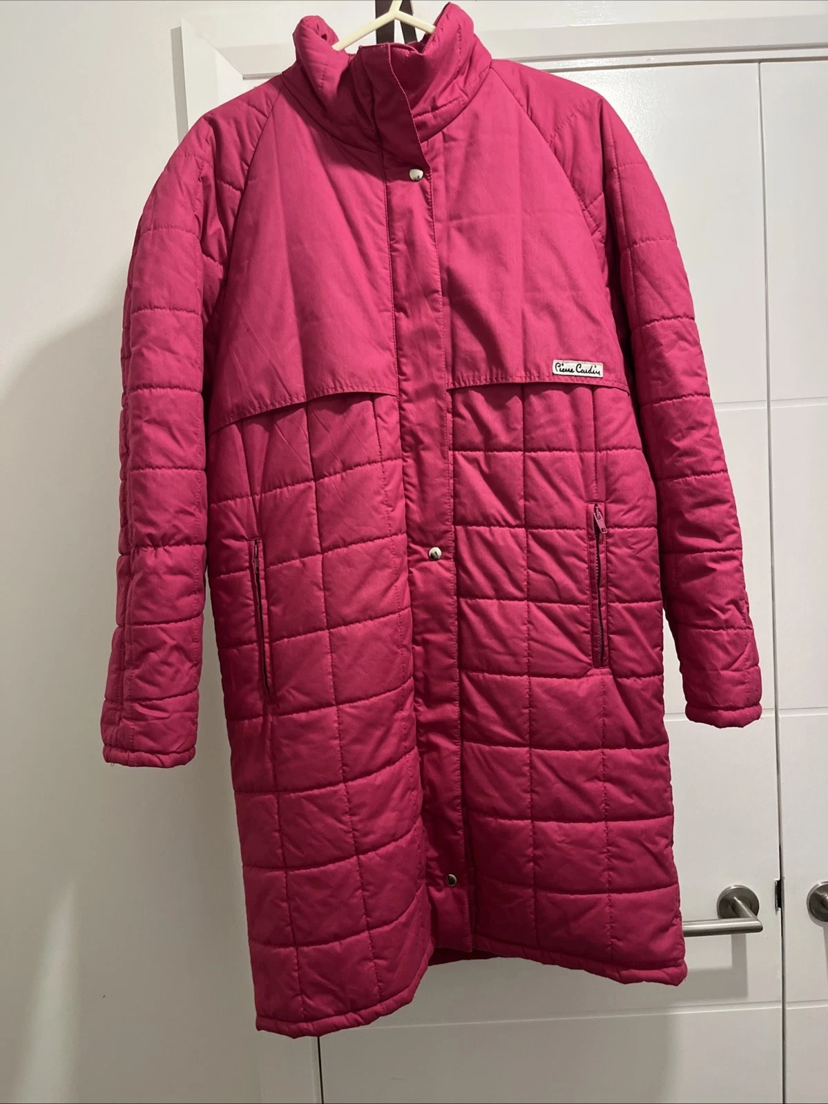 Vintage Pierre Cardin Made In Italy Quilted Puffer Jacket In Pink Size: 10 (M)