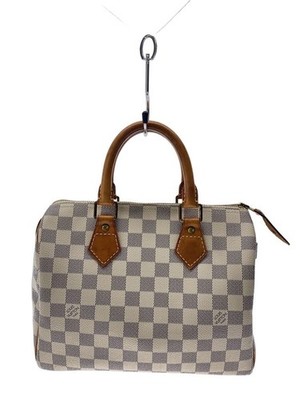 LOUIS VUITTON Boston Bag Speedy 25 Dami Airzul PVC WHT Used