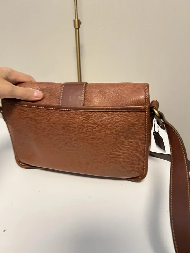 COACH SHERIDAN MAYFIELD SHOULDER CROSSBODY BAG BROWN LEATHER - Image 3 of 4