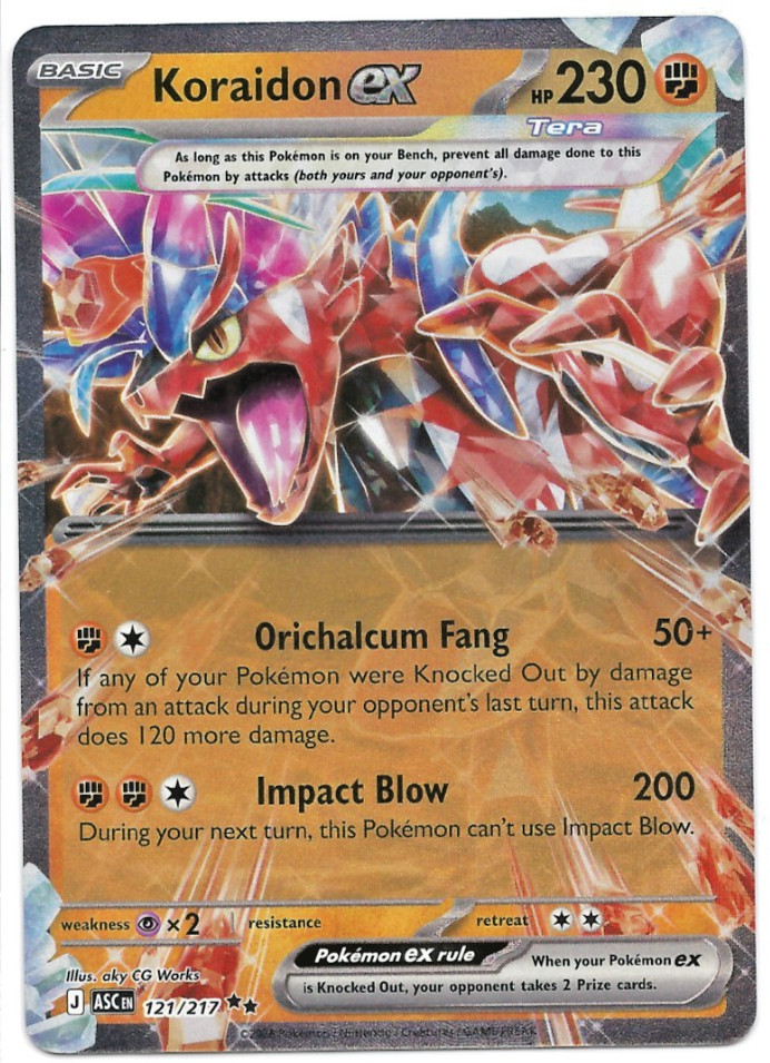 Koraidon ex 121/217 Me: Ascended Heroes Holo