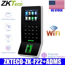 Zkteco F22 With ADMS Access Control System Biometric Fingerprint ,Attendance