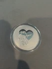2022 Valentines Peanuts Hugs & Kisses Snoopy 1 Troy Oz. .999 Fine Silver Round