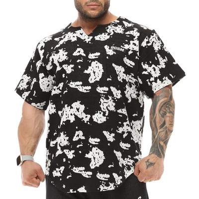BGSM Ragtop Rag Top T-Shirt Bodybuilding Oversize Gym Lifting 3338 black 