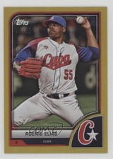 2023 World Baseball Classic Gold Rainbow Foil 40/50 Roenis Elias Elías #71 0e4z