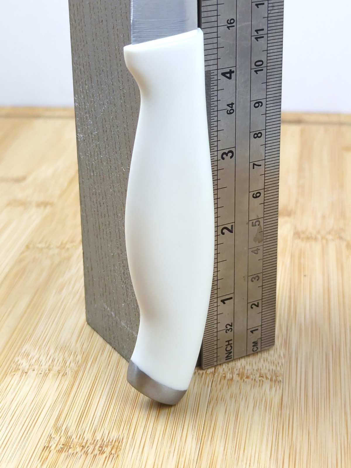 Cuisinart COLORPRO Collection 4.5" STEAK Knife, WHITE Handle w/ Silver Cap, NEW