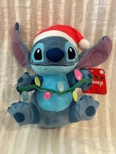 DISNEY LILO STITCH CHRISTMAS PLUSH 10" NEW