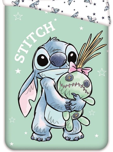 Disney Stitch & Scrump Wende-Bettwäsche-Set 135x200 Baumwolle Puppe Schrulle - Bild 3 von 4