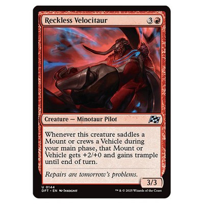Magic The Gathering - Aetherdrift - Reckless Velocitaur - 0144