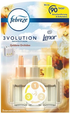 Febreze 3Volution 20ml Goldene Orchidee Nachfüllflakon - 4 Stück Sparpreis