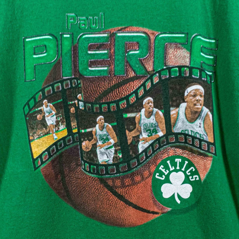 Paul Pierce Boston Celtics NBA 说唱 T 恤大号 Y2K 篮球街头服饰 — 第 4/4 张图片