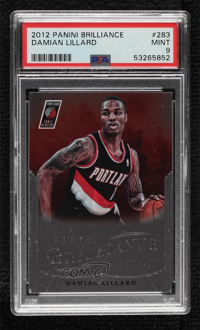 2012-13 Panini Brilliance Damian Lillard #283 PSA 9 MINT Rookie RC 0mq0