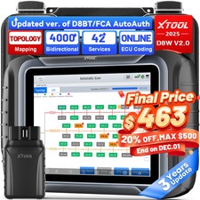 XTOOL D8W V2.0 Full System Diagnostic OBD2 Sc...