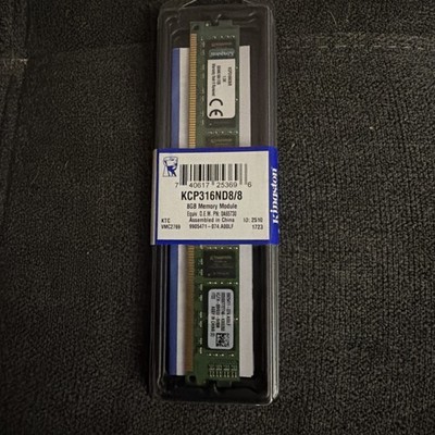 Kingston KCP316ND8/8 8GB DDR3 1600MHz DIMM RAM Module 1.5 V CL11 240-Pin Desktop