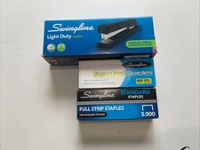 Stapler with 10000 Staples, Office Stapler, 20 Sheet Capacity, Non-Slip, Black