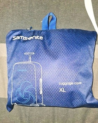 Samsonite Faltbare Kofferhülle midnight blue Schutz für Koffer Polyester XL blau