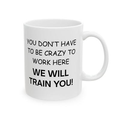 FUNNY novelty coffee mug for coworker employee boss 11oz white
