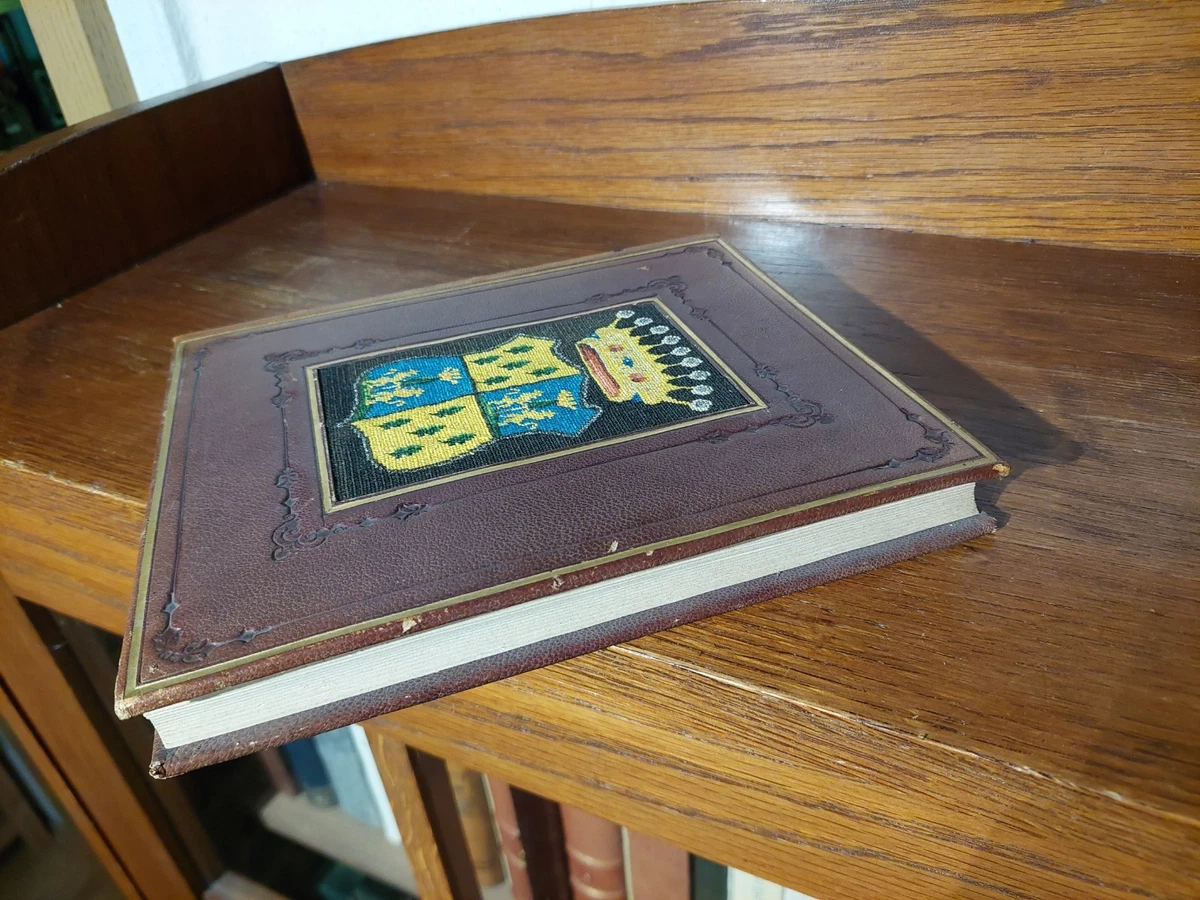 Schönes POESIE STAMMBUCH 1849 HANDSCHRIFT Wappen Cebrian LEDER HANDEINBAND