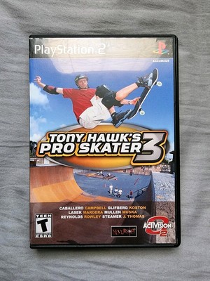 Tony Hawk's Pro Skater 3 (Sony PlayStation 2, 2002) PS2 Black Label w/ Reg Card