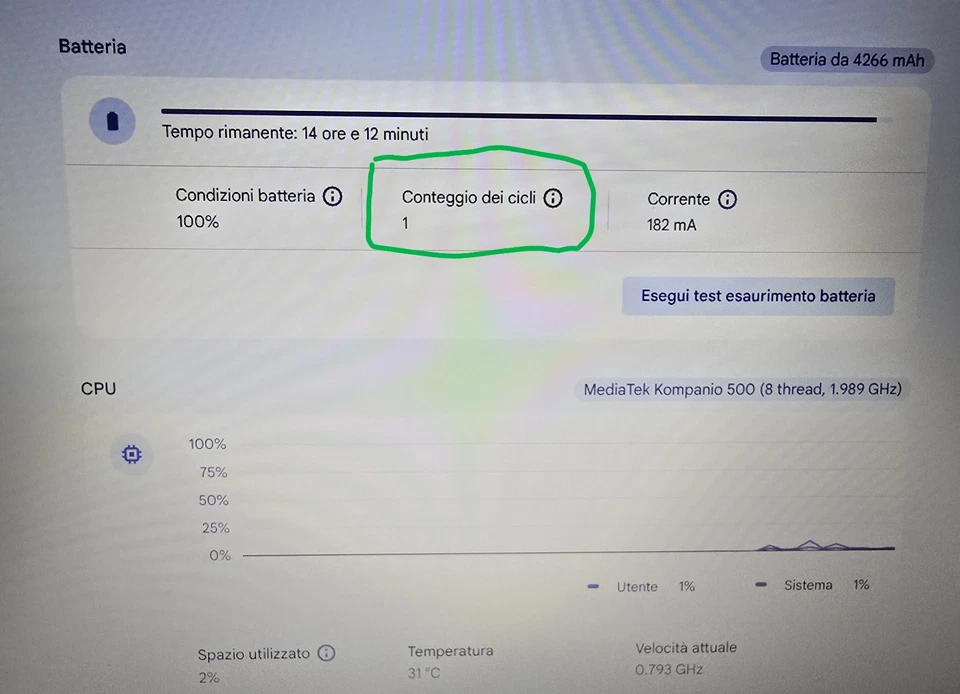 ** ACER CHROMEBOOK 314 MT8183 8GB DDR4 64Gb 14" FHD AZERTY COLORE GRIGIO ** - Immagine 2 di 4