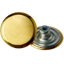 20mm Replacement Jean Buttons 12 Sets Antique Brass Tack Buttons Close-Match ...