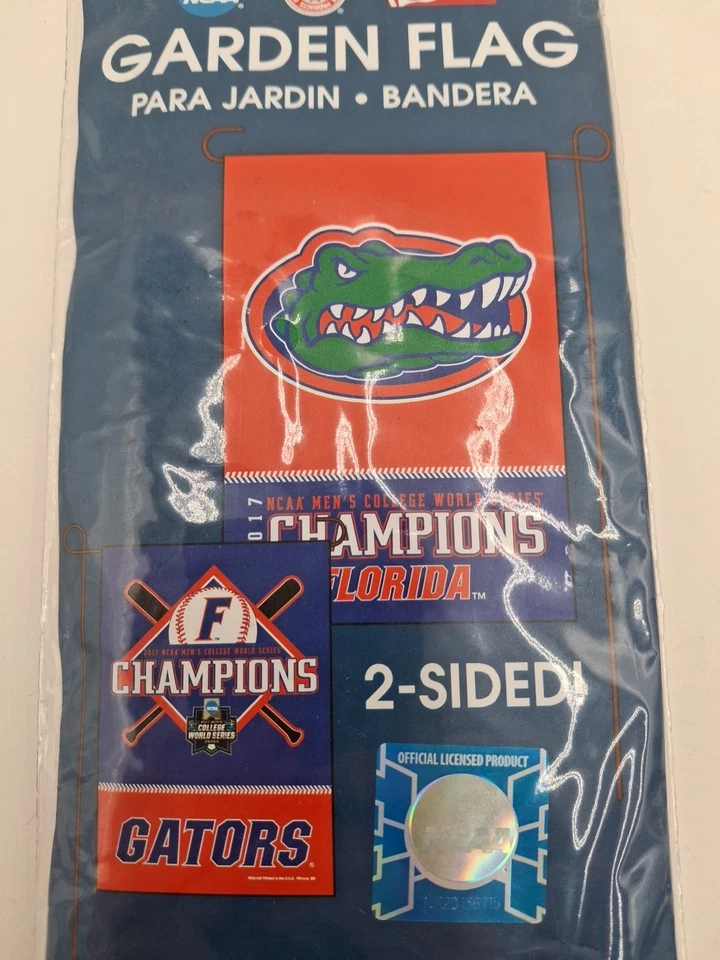 Florida Gators NCAA College World Series 2017 Champions Garden Flag 12.5 X 18 - Image 2 of 3