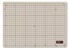 OLFA 134B A4 Cutter Cutting Mat 225x320x2mm Double Sided Grid Soft Gray/Brown